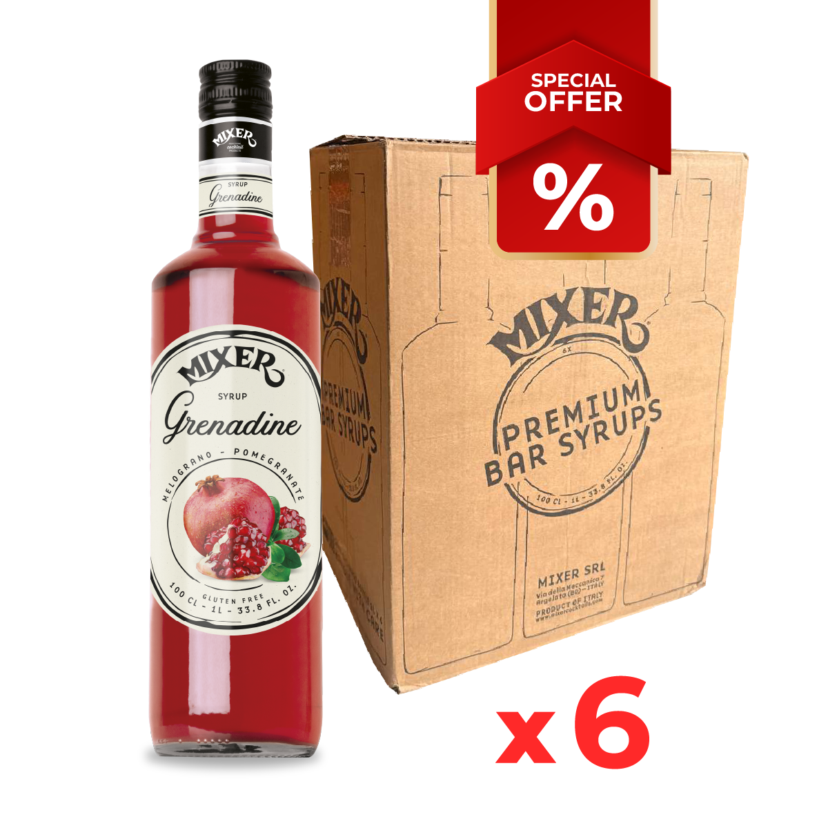 Grenadine Syrup MIXER, 1L
