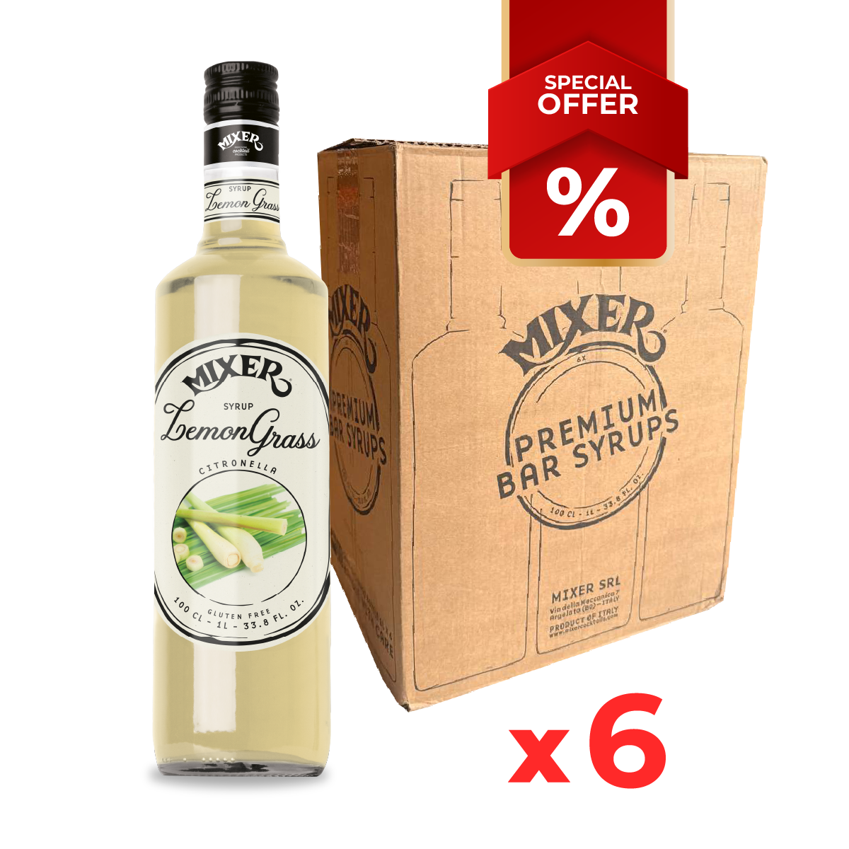Sirops de citronnelle MIXER, 1L