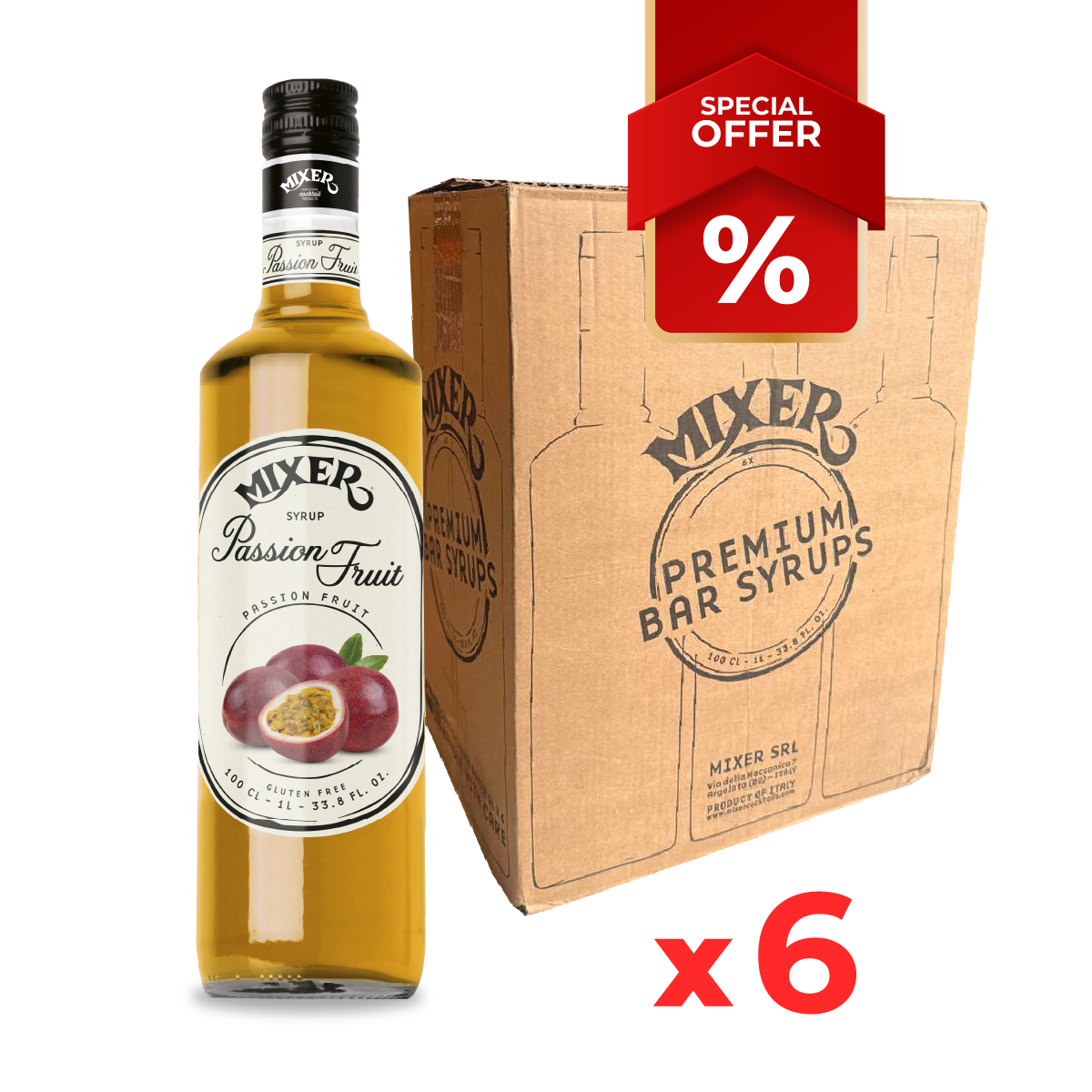 Sirop de Fruit de la Passion MIXER, 1L