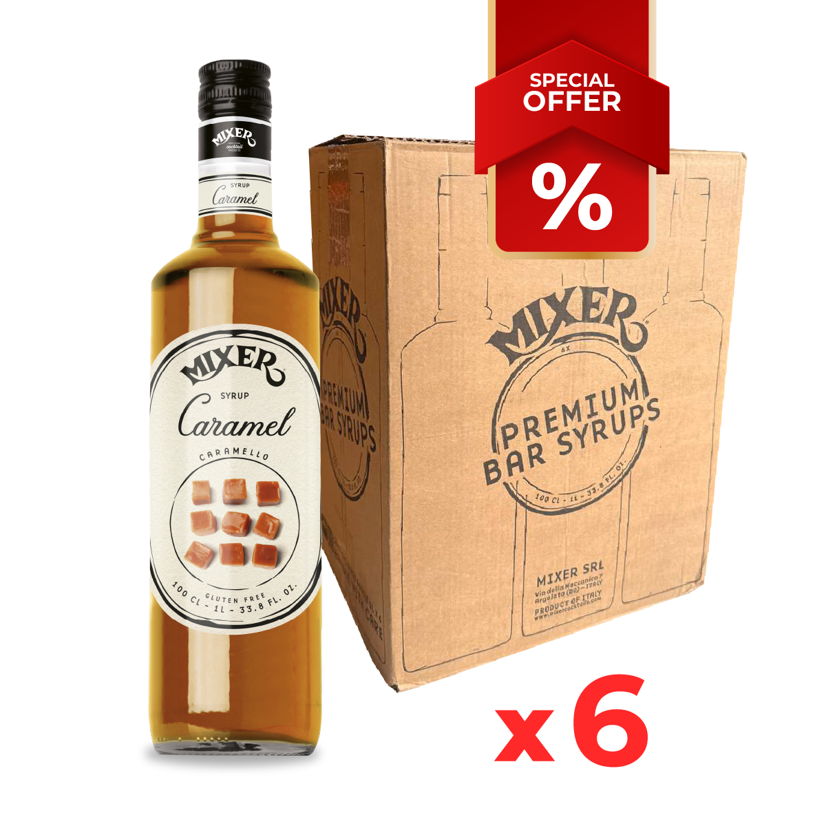 Sirops de caramel MIXER, 1L