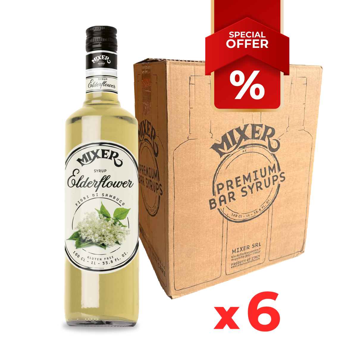 Elderflower Syrup MIXER, 1L