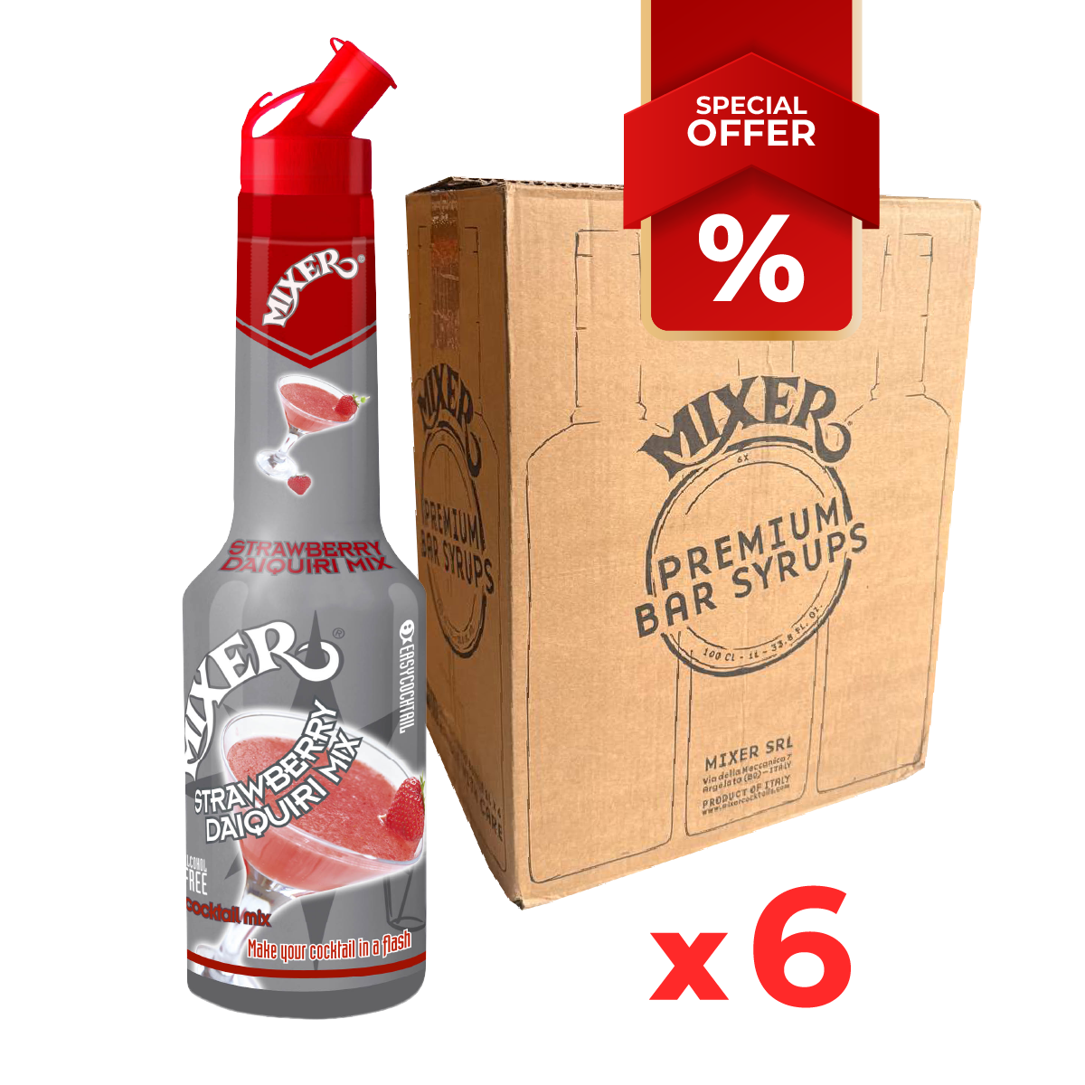Mélange de Daiquiri fraise MIXER, 1L