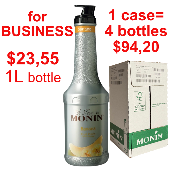 Banana Puree Syrup MONIN, B2B bundle