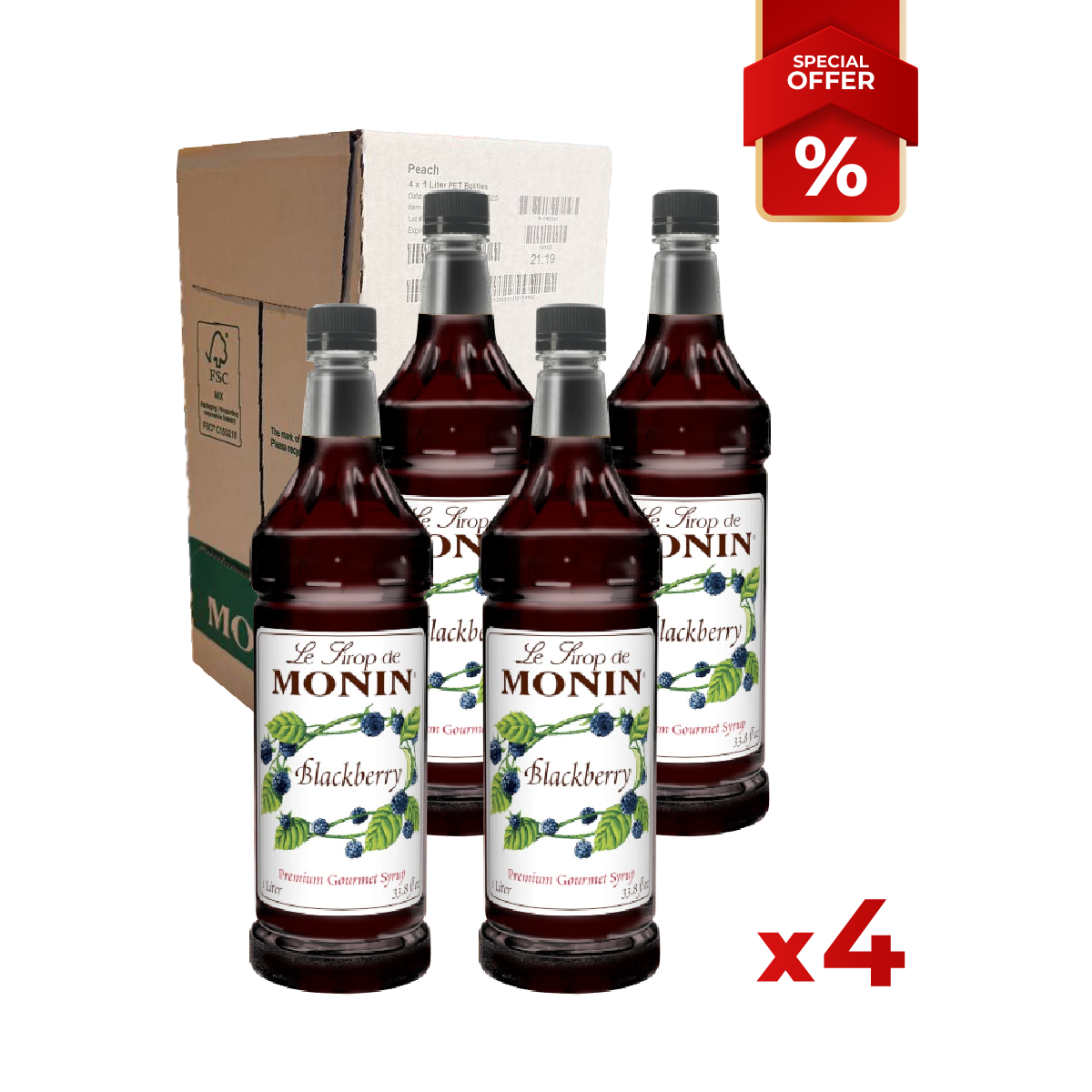 Blackberry Wild Syrup MONIN, 1L