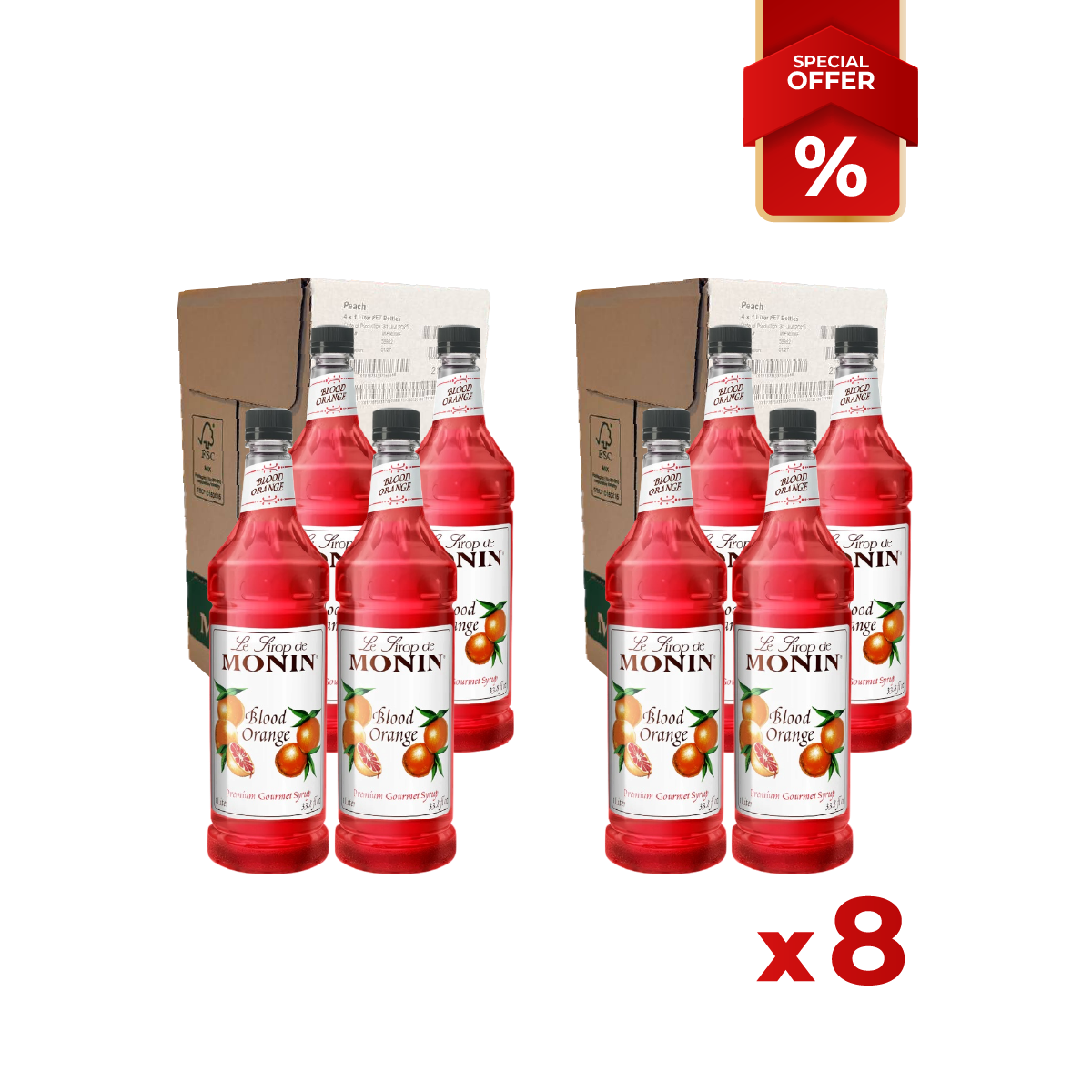 Sirop d'Orange Sanguine MONIN, 1L