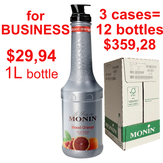 Blood Orange Puree Syrup MONIN, B2B bundle