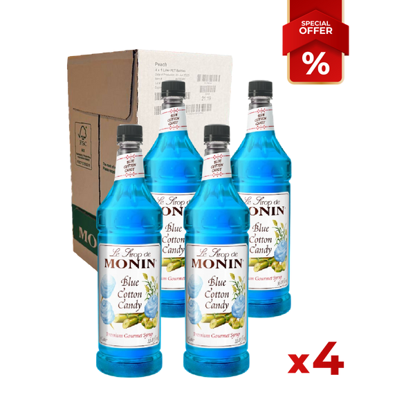 Blue Cotton Candy Syrup MONIN, 1L