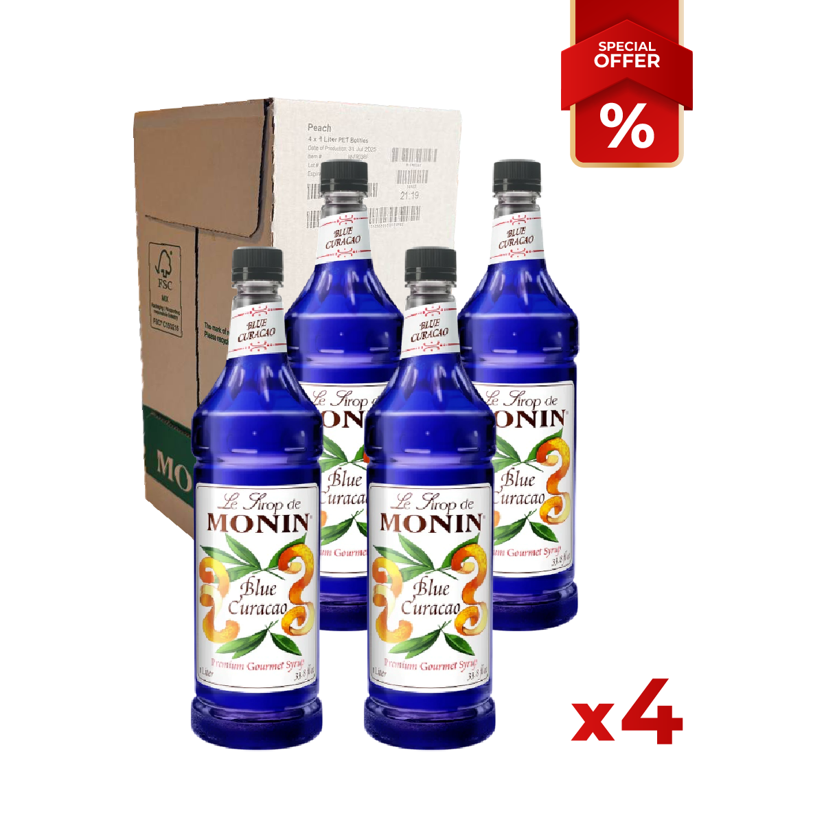 Blue Curacao Syrup MONIN B2B