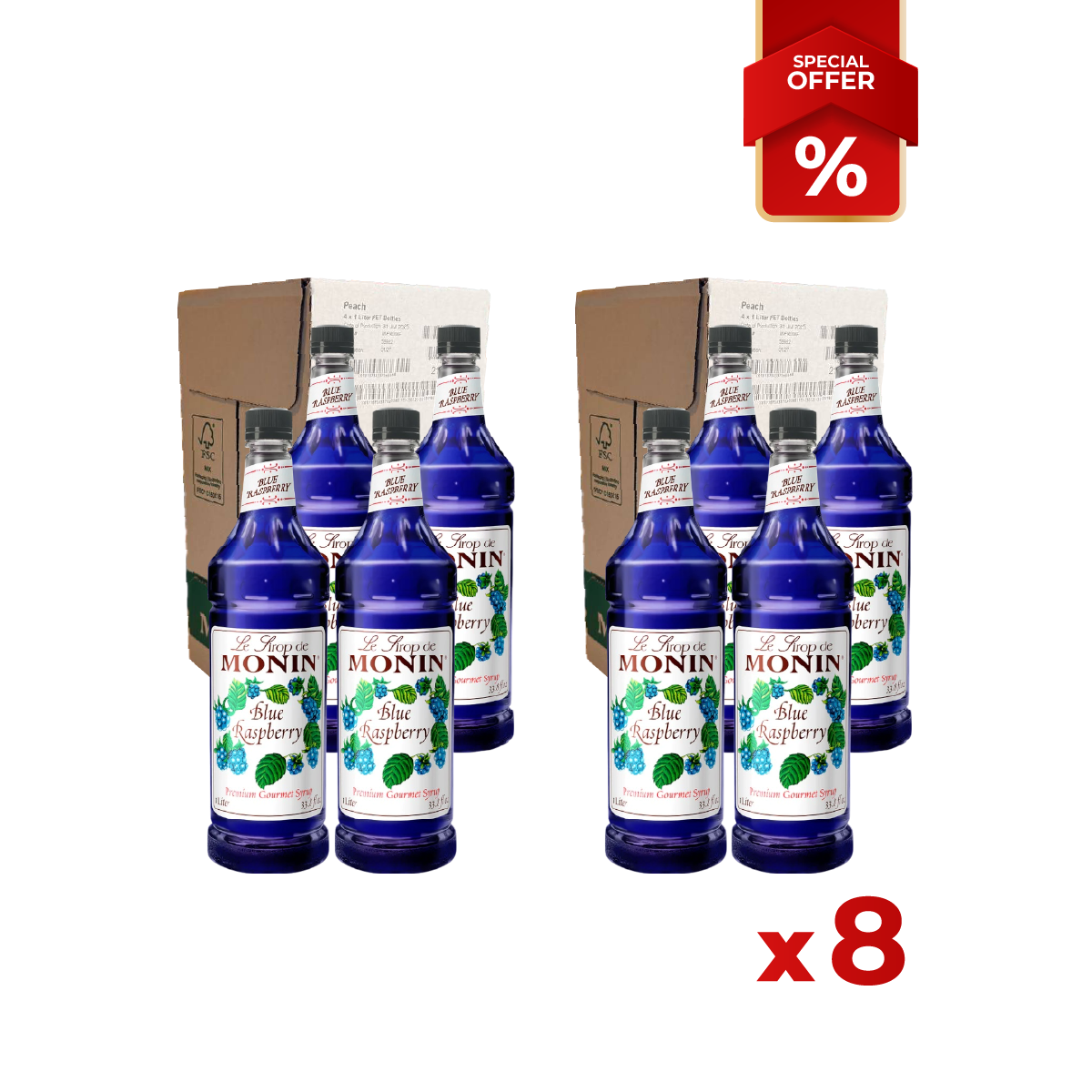 Blue Raspberry Syrup MONIN, 1L