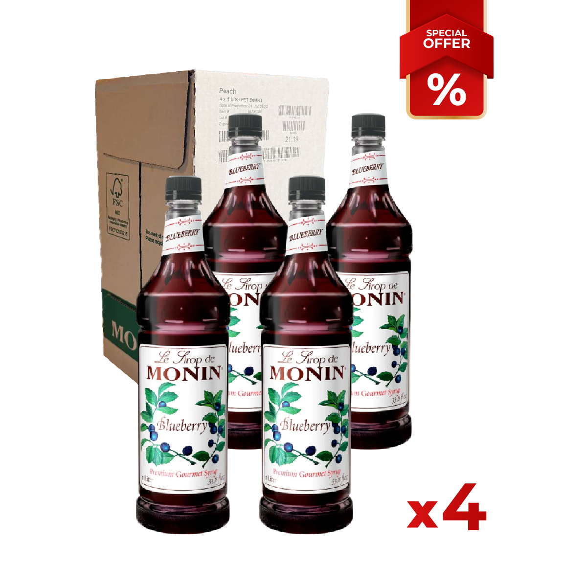 Blueberry Syrup MONIN, 1L