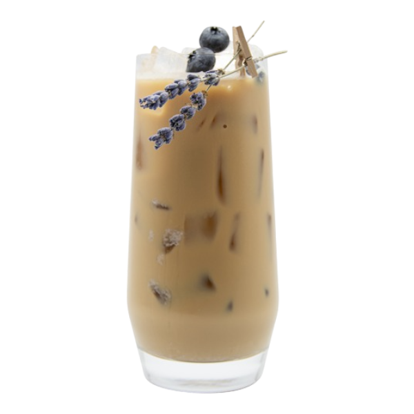 Blueberry Lavender Iced Latte