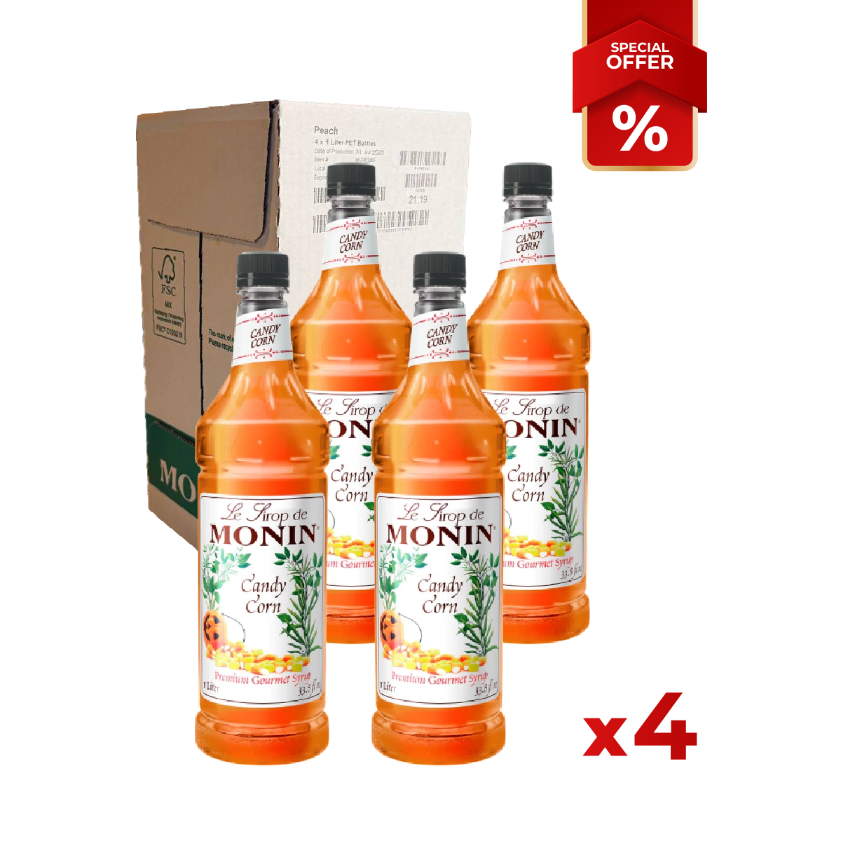 Candy Corn Syrup MONIN, 1L