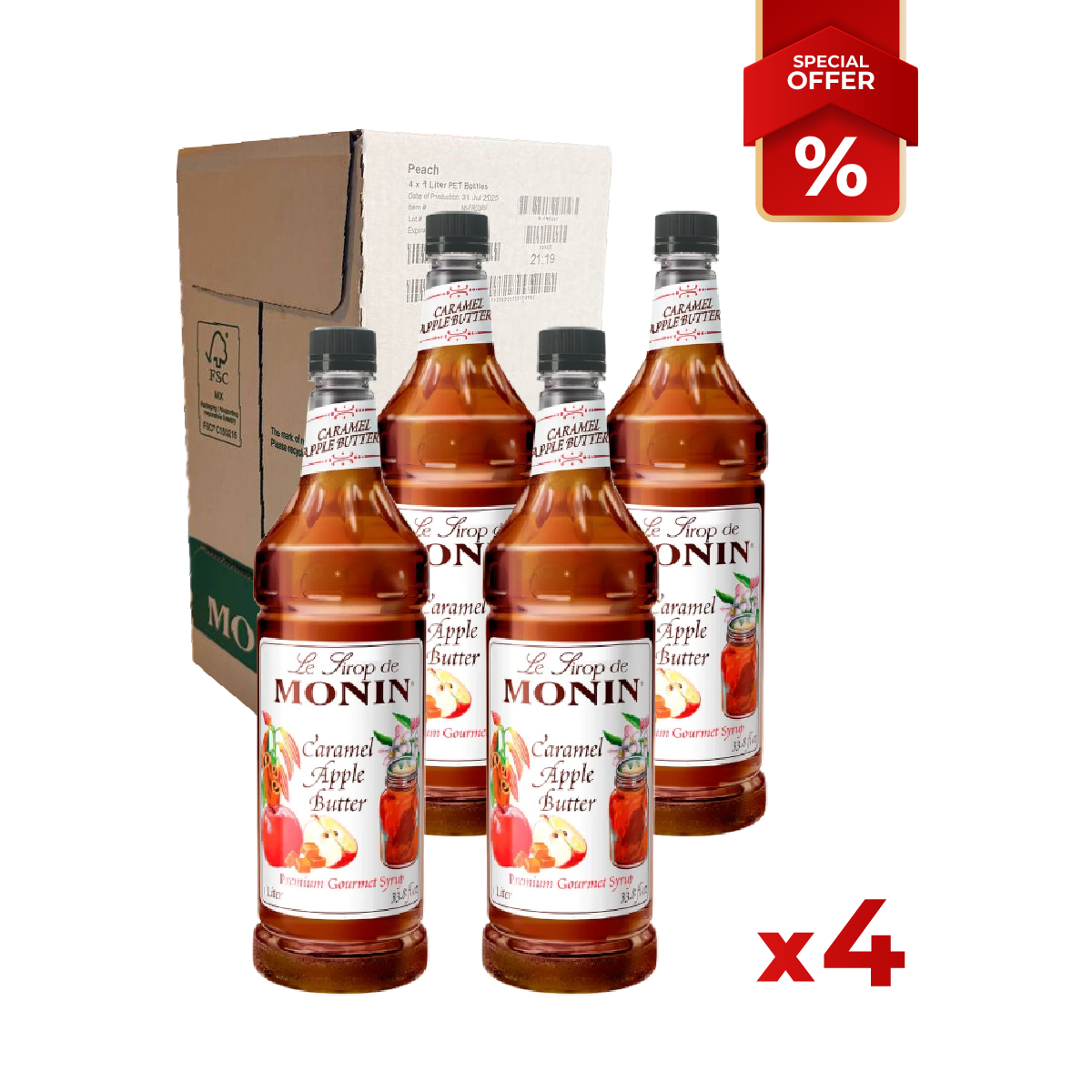 Caramel Apple Butter Syrup MONIN, 1L