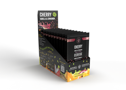 Photo of Cherry.Vanilla&Cinnamon Fruit Syrup MIXO.pro, 20x50g