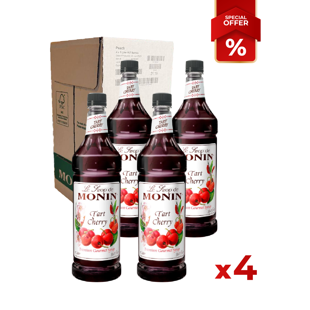Cherry Tart Syrup MONIN, 1L