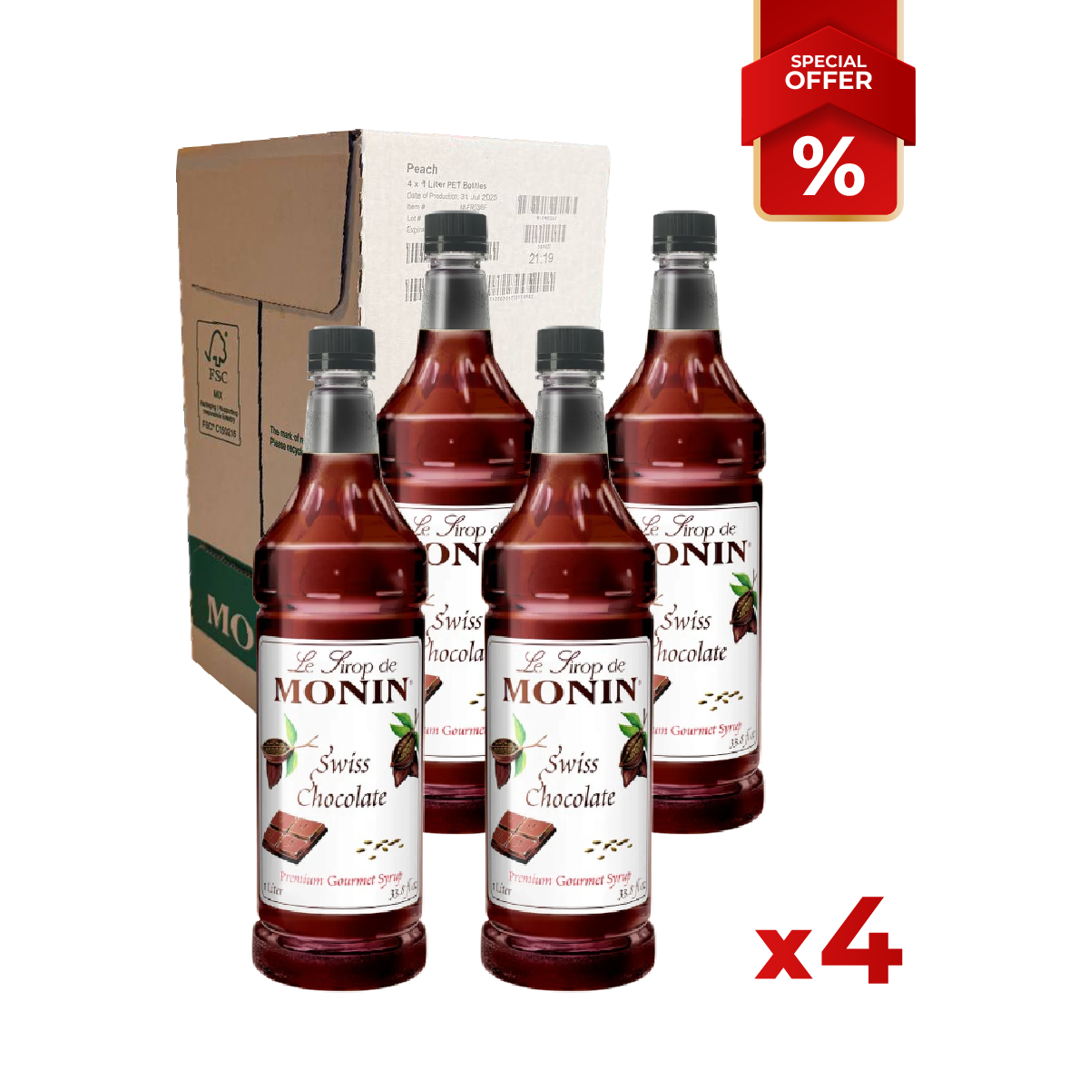 Chocolate Swiss Syrup MONIN 1L