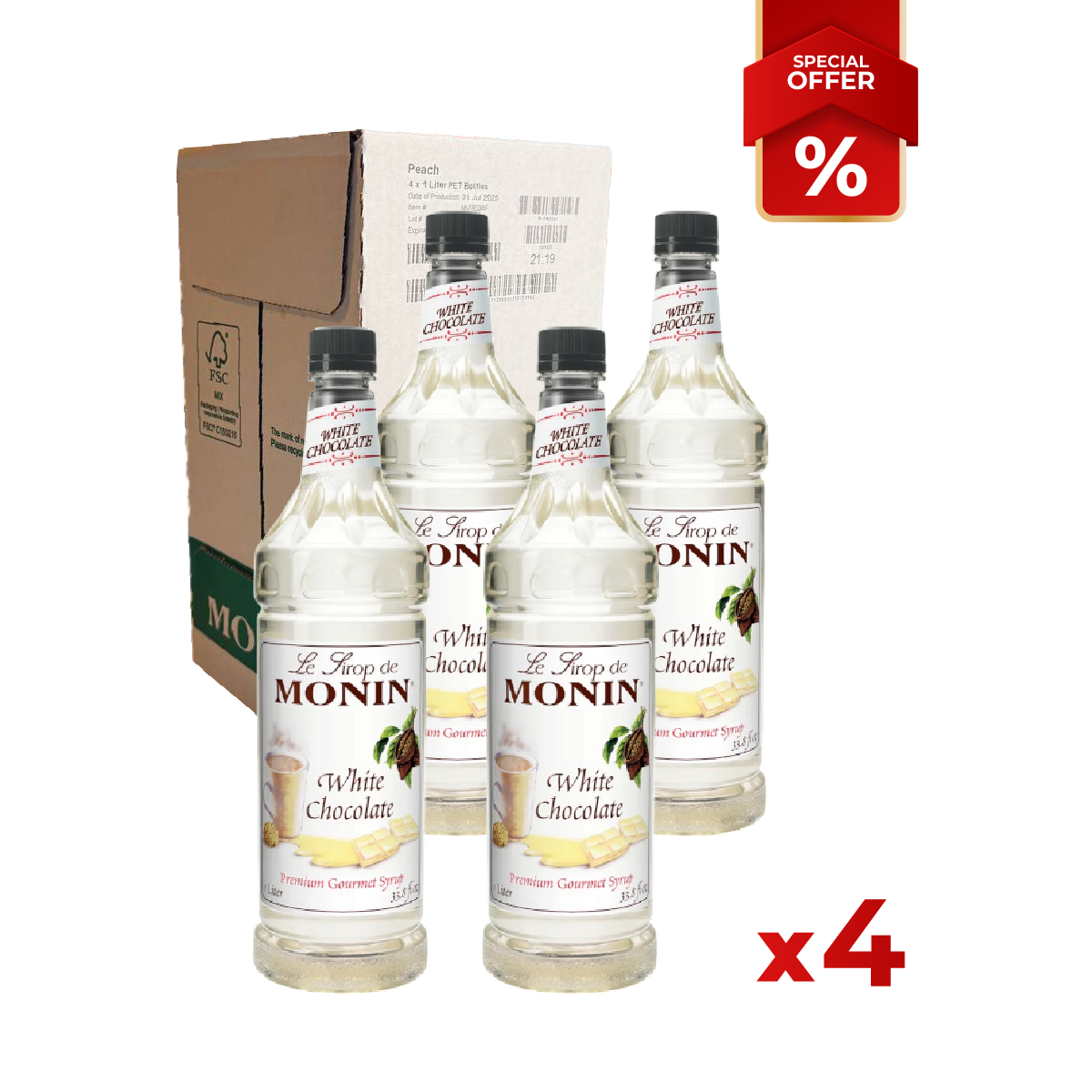 White Chocolate Syrup MONIN 1L