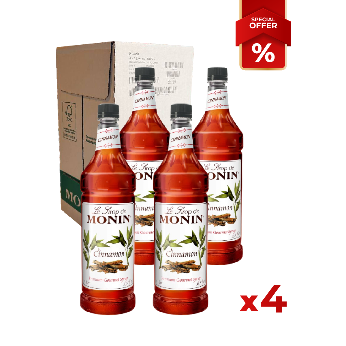 Cinnamon Syrup MONIN, 1L