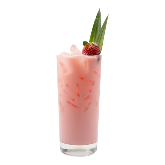 Creamy Strawberry Coconut Dirty Soda