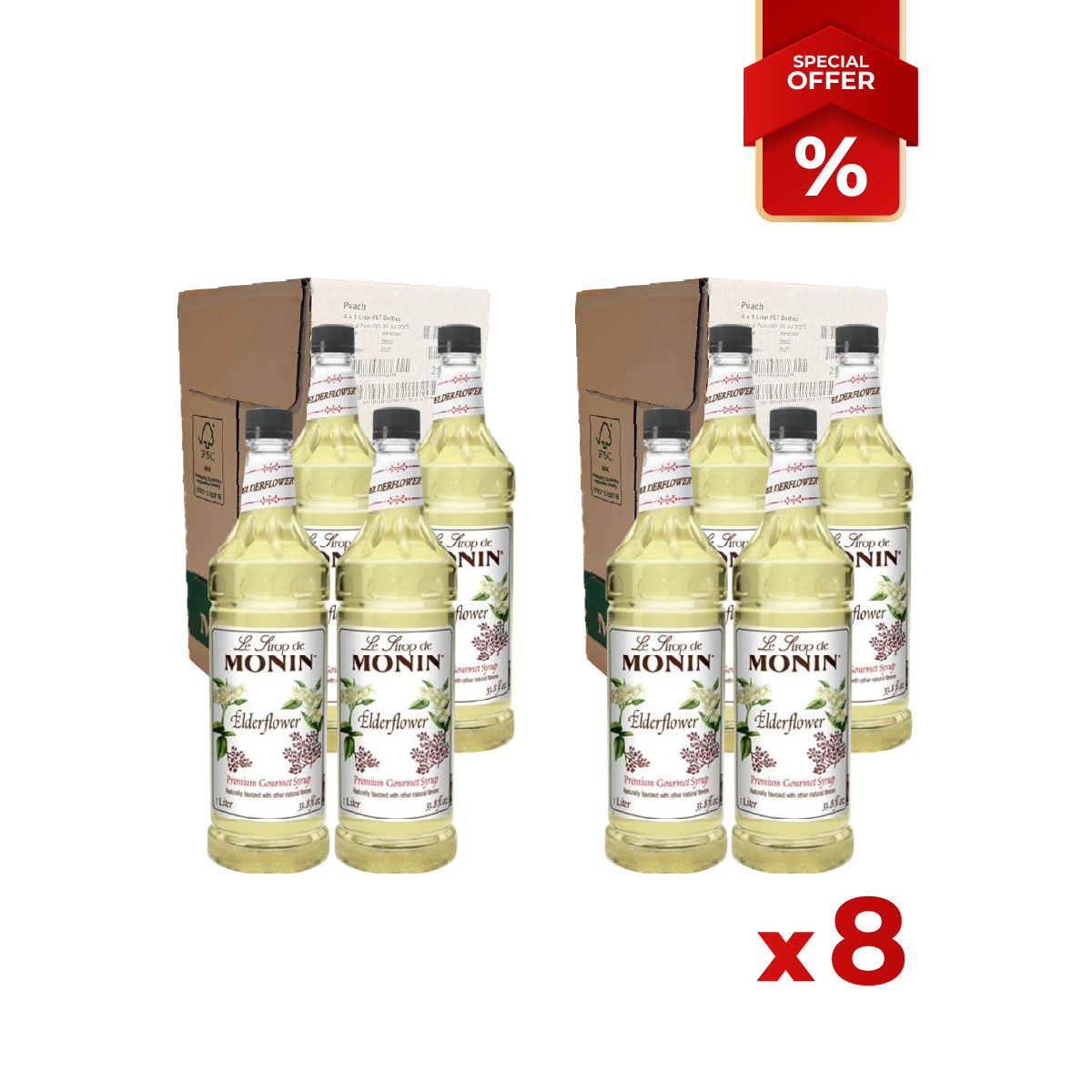 Elderflower Syrup MONIN, 1L