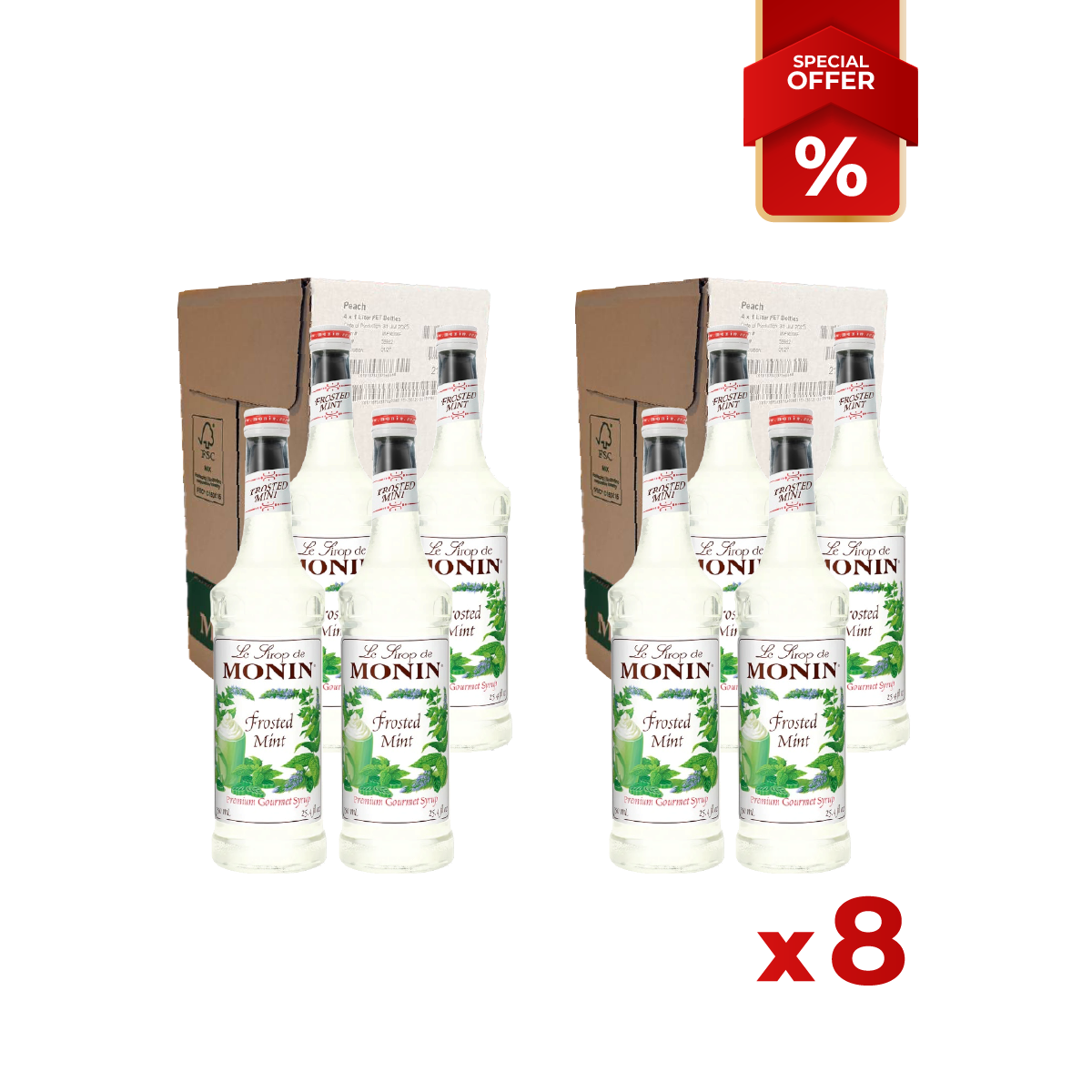 Sirop de Menthe Givrée MONIN, 1L