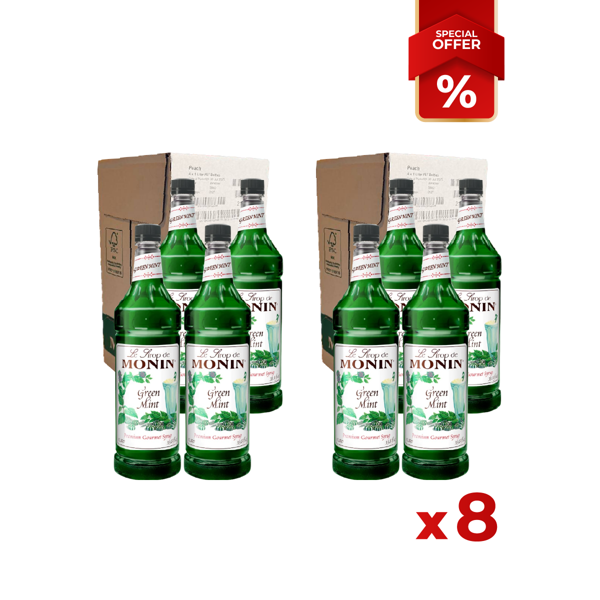 Sirop de Menthe Verte MONIN, 1L