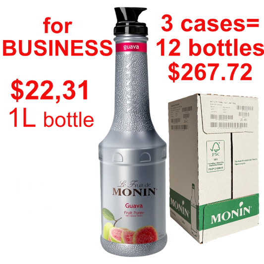 Guava Puree Syrup MONIN, B2B bundle