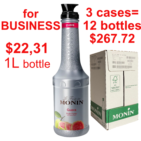 Guava Puree Syrup MONIN, B2B bundle