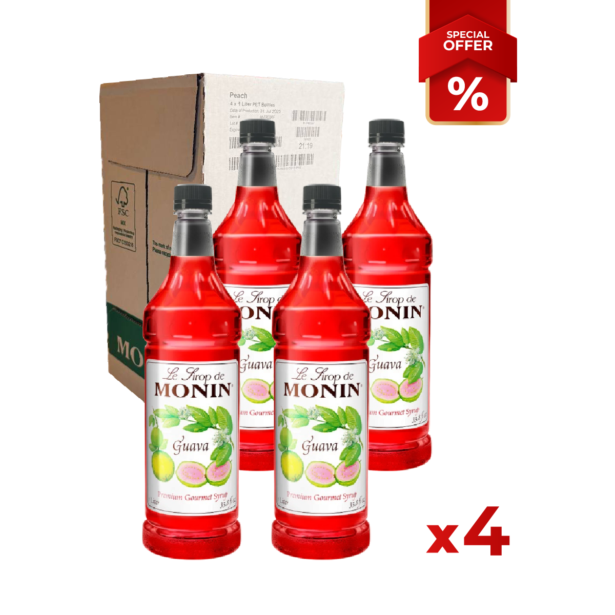 Sirop de Goyave MONIN, 1L