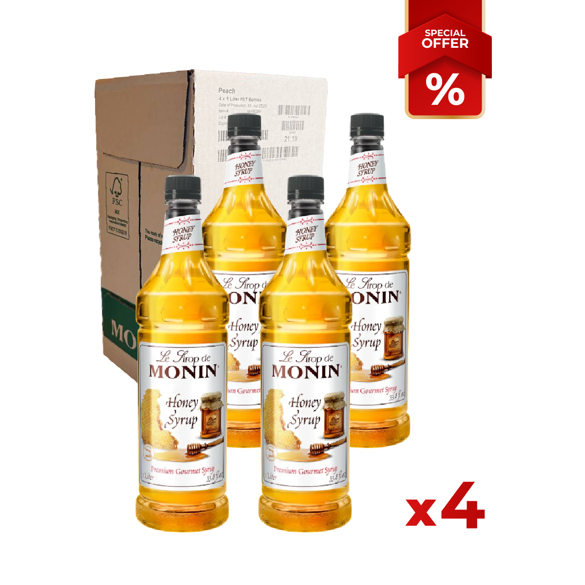 Sirop de Miel MONIN, 1L