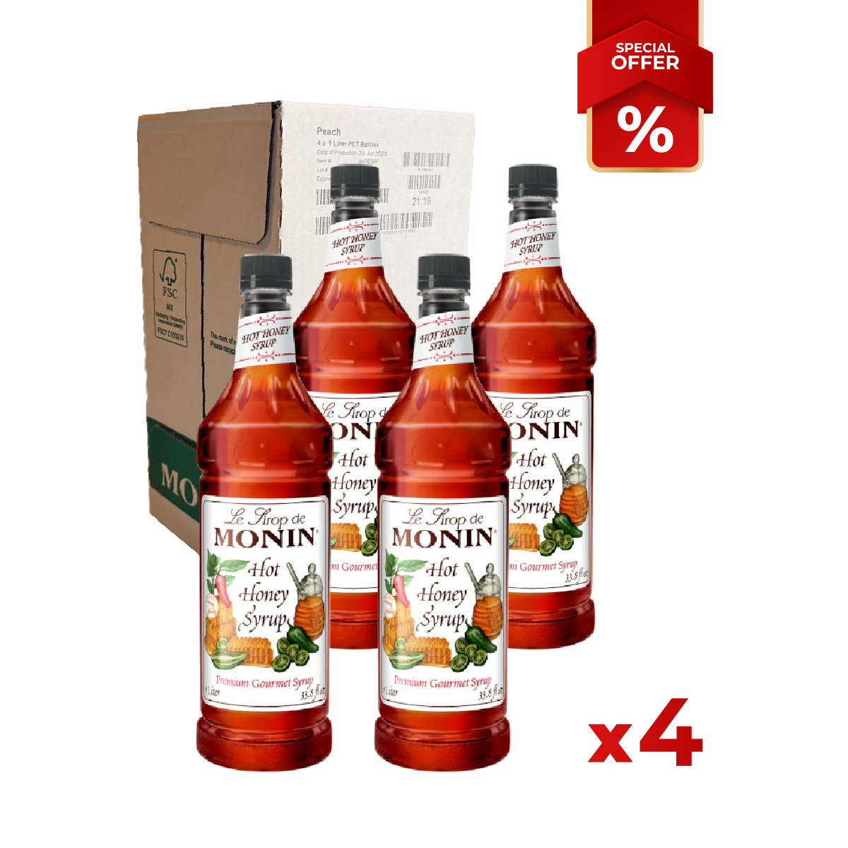 Sirop de Miel Chaud MONIN, 1L