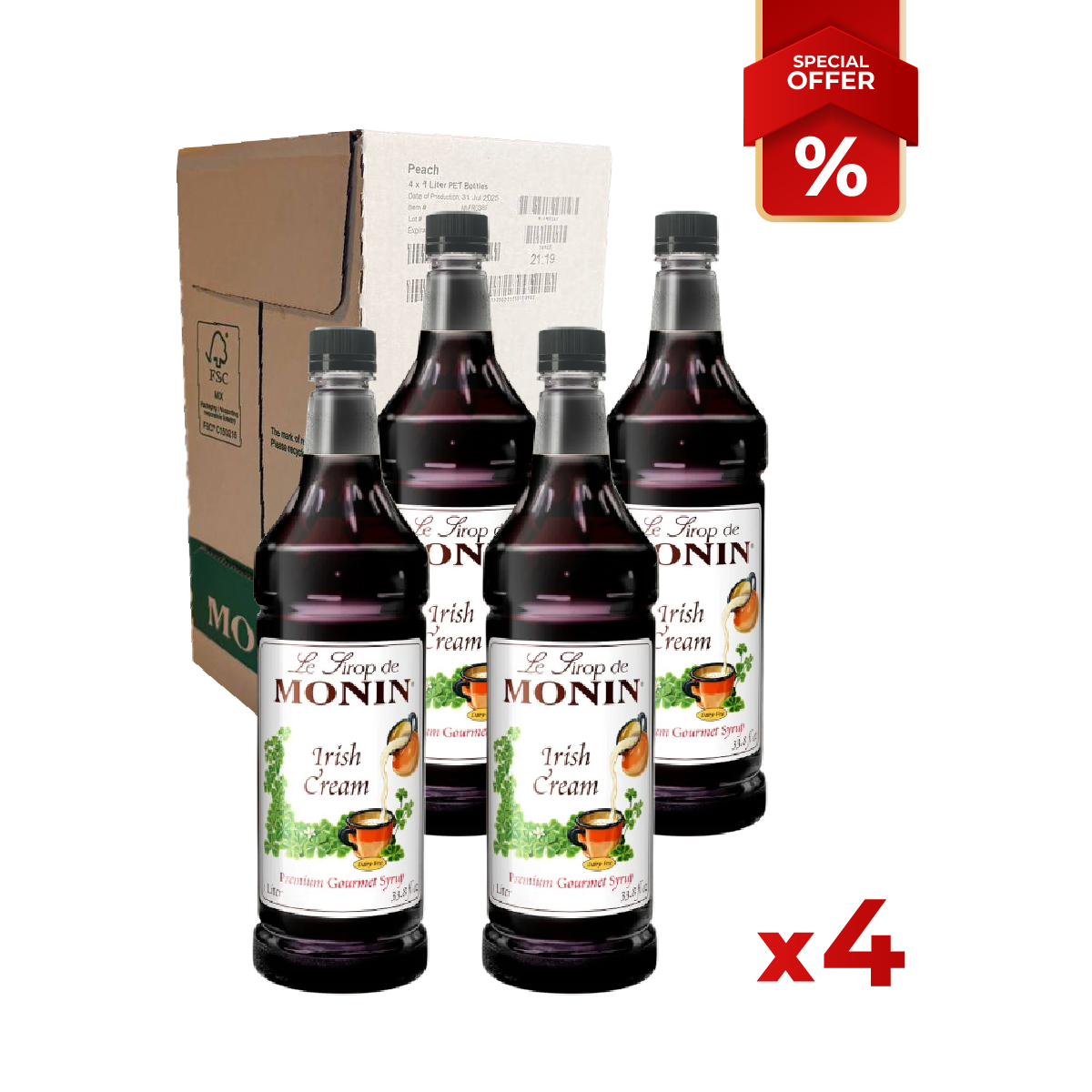 Irish Cream Syrup MONIN, 1L