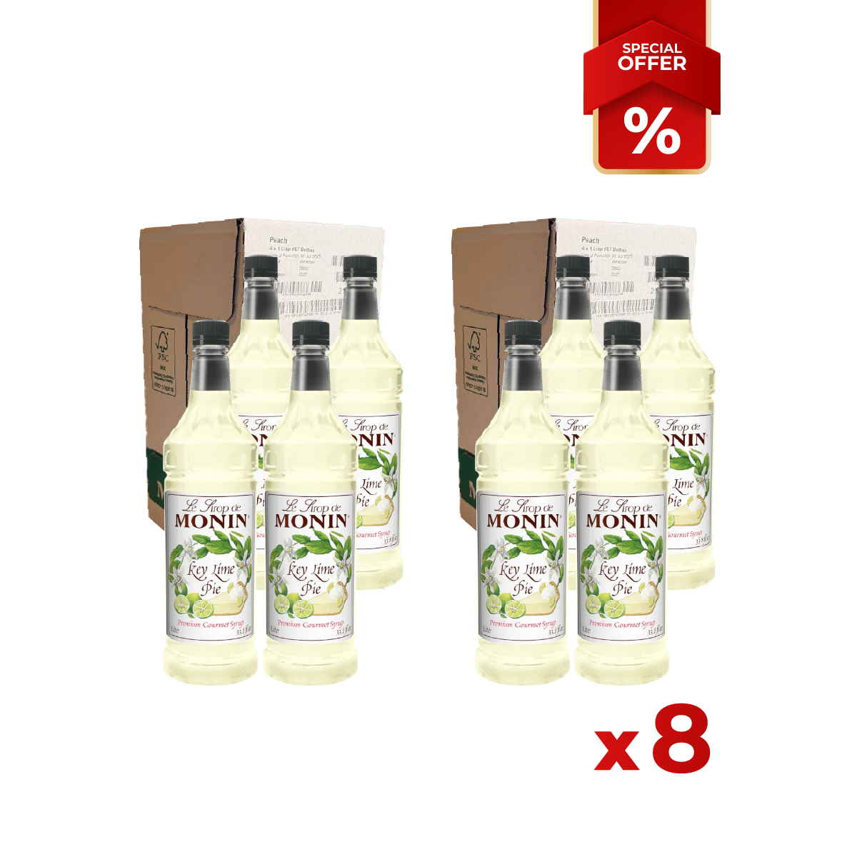 Sirop de Tarte au Citron Vert MONIN, 1L