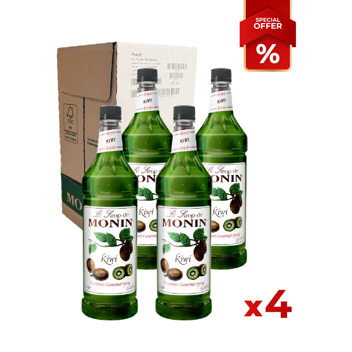 Sirop de Kiwi MONIN, 1L