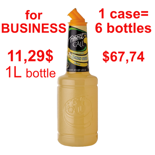 Lemon Sour Syrup-Puree FINEST CALL, B2B bundle