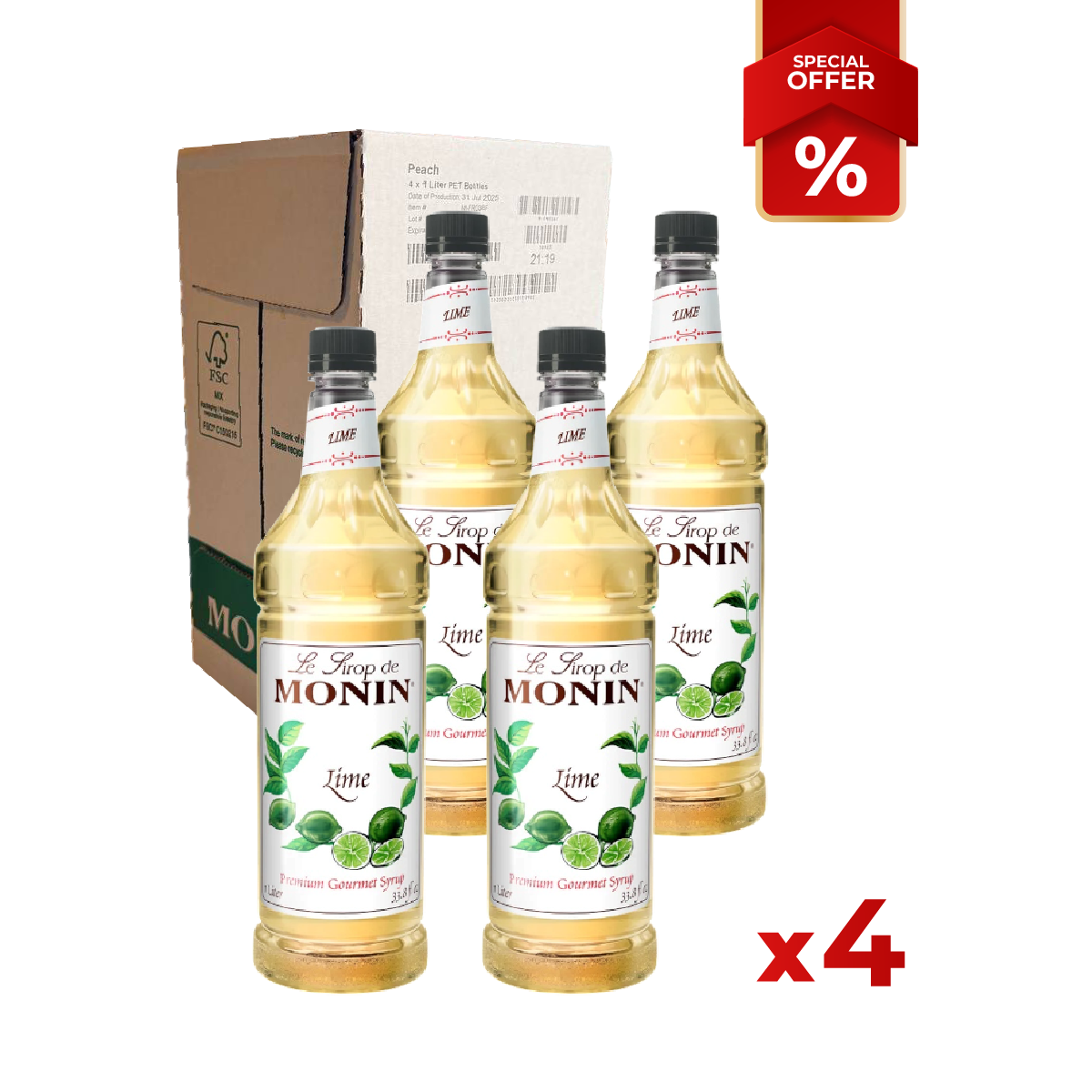 Sirop de Citron Vert MONIN 1L