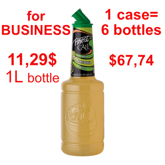Lime Sour Syrup-Puree FINEST CALL, B2B bundle