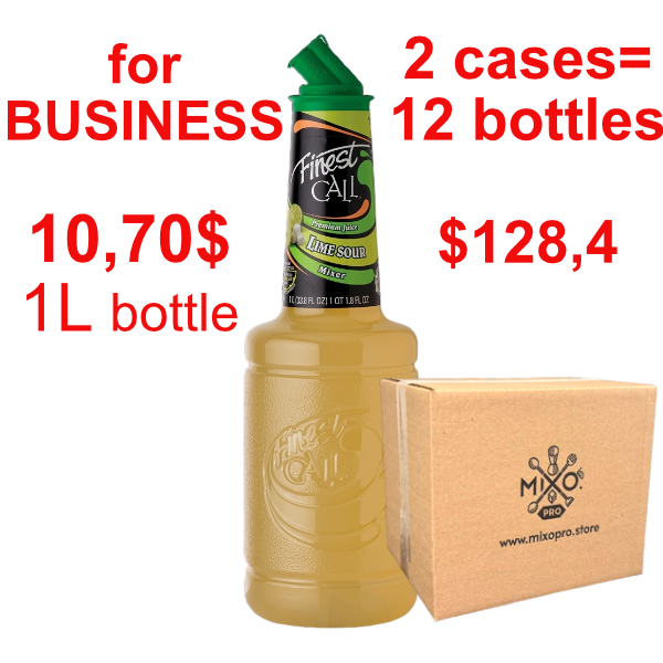 Lime Sour Syrup-Puree FINEST CALL, B2B bundle