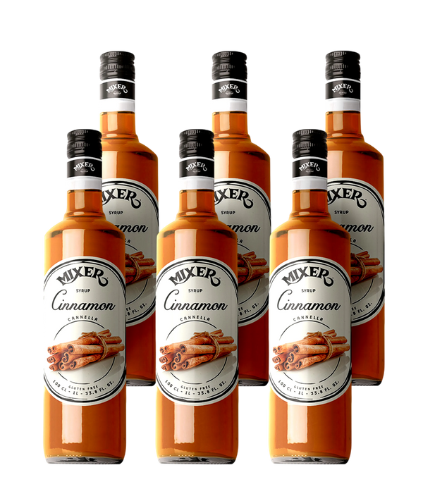 Cinnamon cocktail syrup – Pack of 6 x 1L – Discounted B2B wholesale Mixopro deal | Sirop cocktail à la cannelle – Pack de 6 x 1L – Vente en gros B2B à prix réduit Mixopro