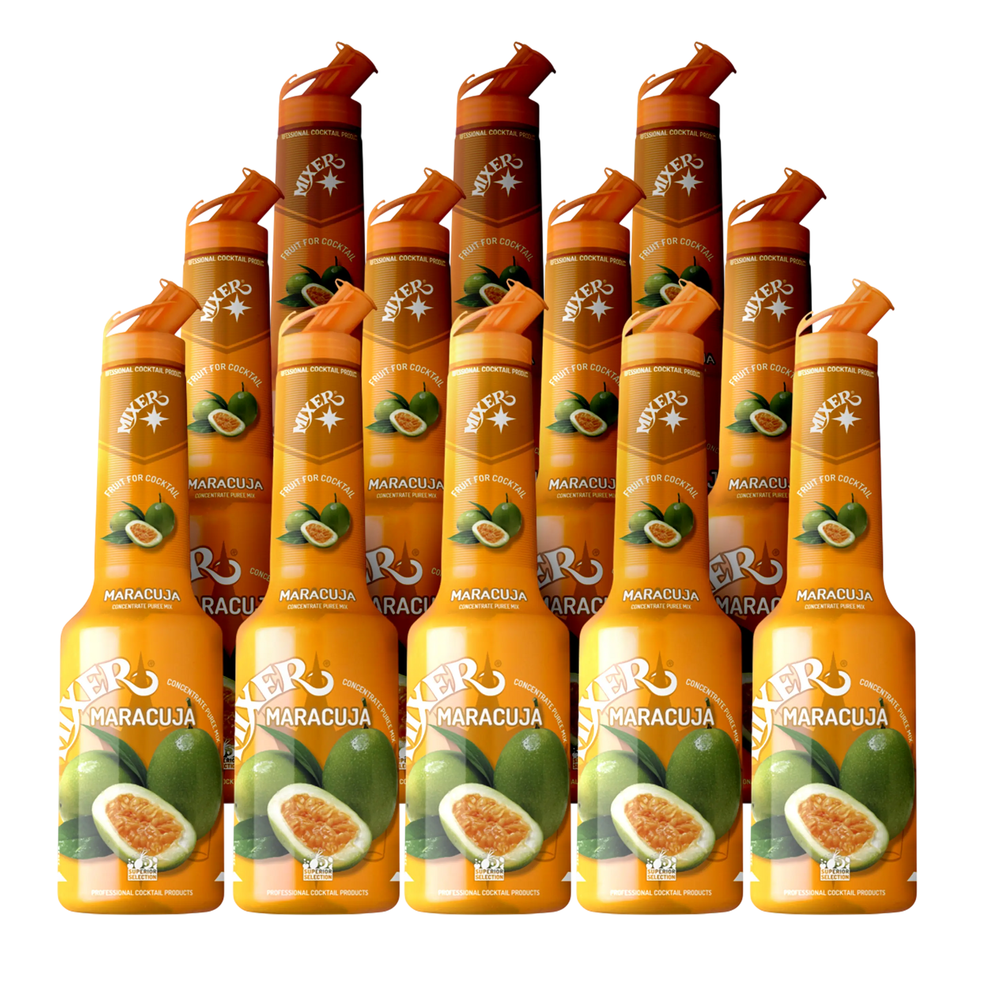 Maracuja cocktail syrup Mixer 12 x 1L – bulk order for food service | Sirop cocktail maracuja Mixer 12 x 1L – achat pro