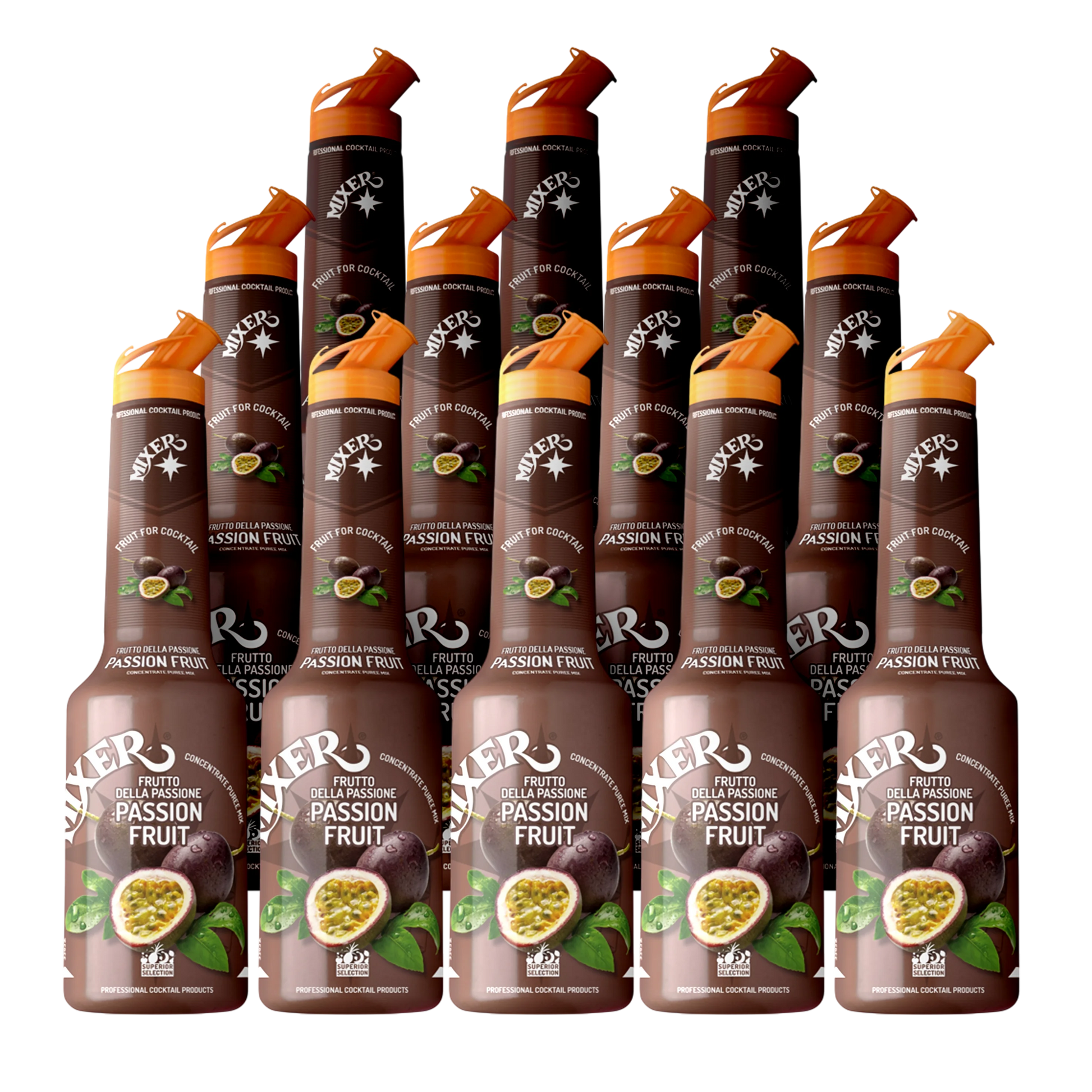 Passion fruit cocktail syrup Mixer 12 x 1L – wholesale for bartenders | Sirop cocktail fruit de la passion Mixer 12 x 1L – pro