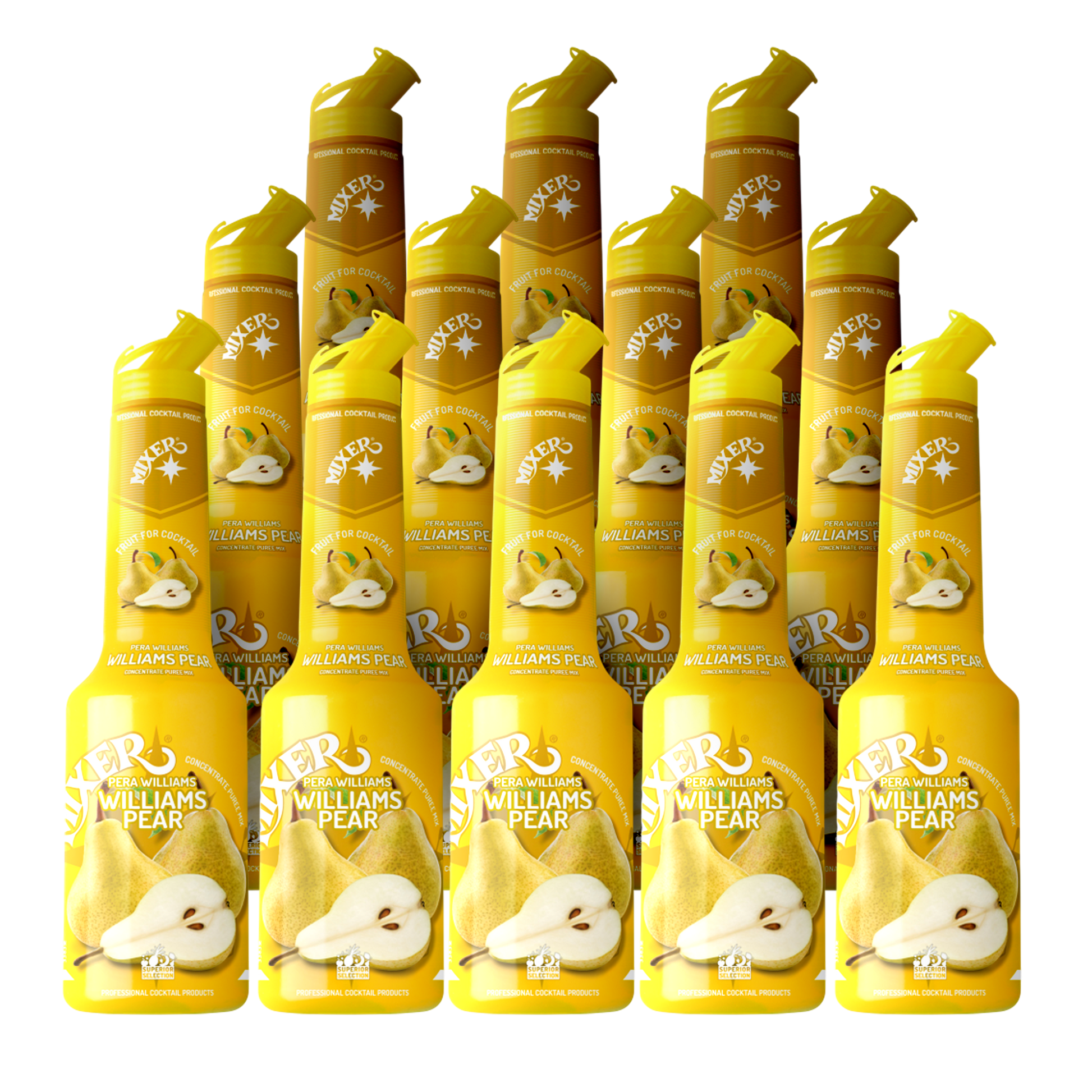 Williams pear cocktail syrup Mixer 12x1L – wholesale for restaurants | Sirop cocktail poire Williams Mixer 12 x 1L – vente en gros