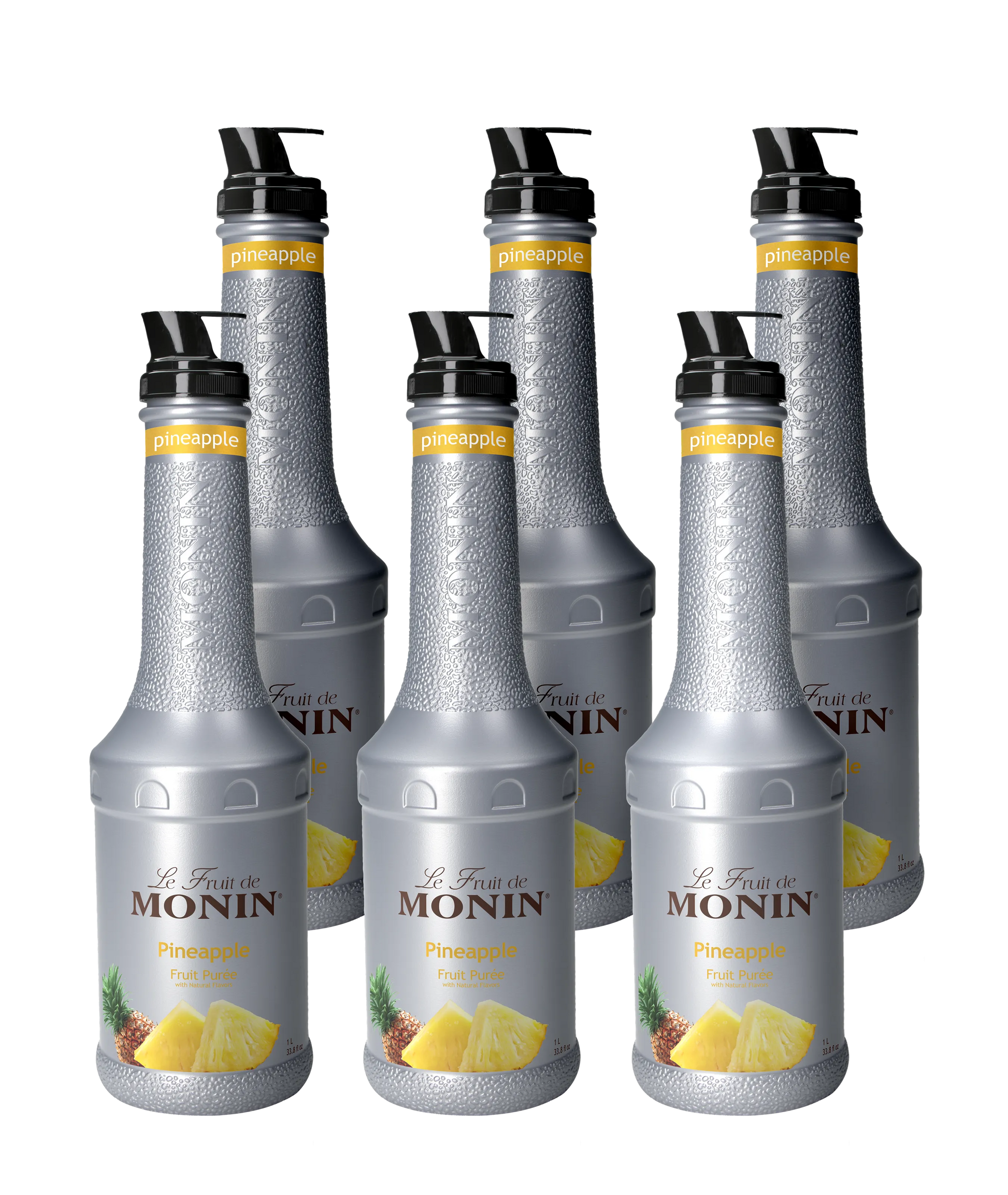 Bulk discounted Monin Peach Fruit Puree – 6x1L pack for B2B buyers | Purée de pêche Monin – pack en vrac 6x1L à prix réduit pour les professionnels