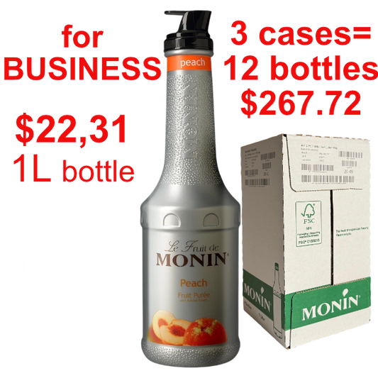 Peach Puree Syrup MONIN, B2B bundle