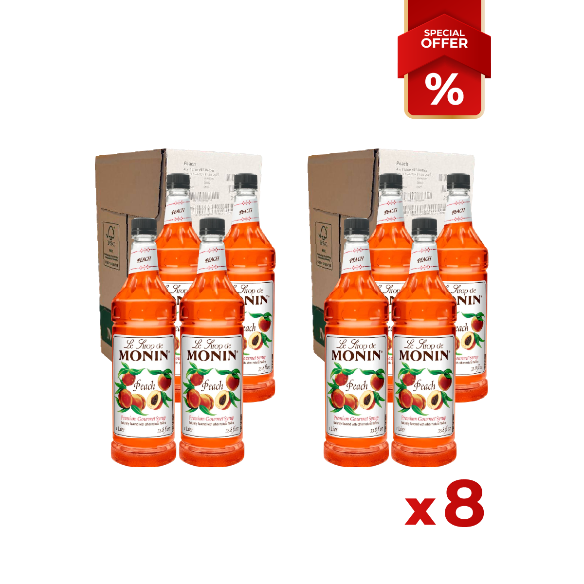 Sirop de Pêche MONIN, 1L