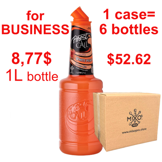 Peach White Syrup-Puree FINEST CALL, B2B bundle