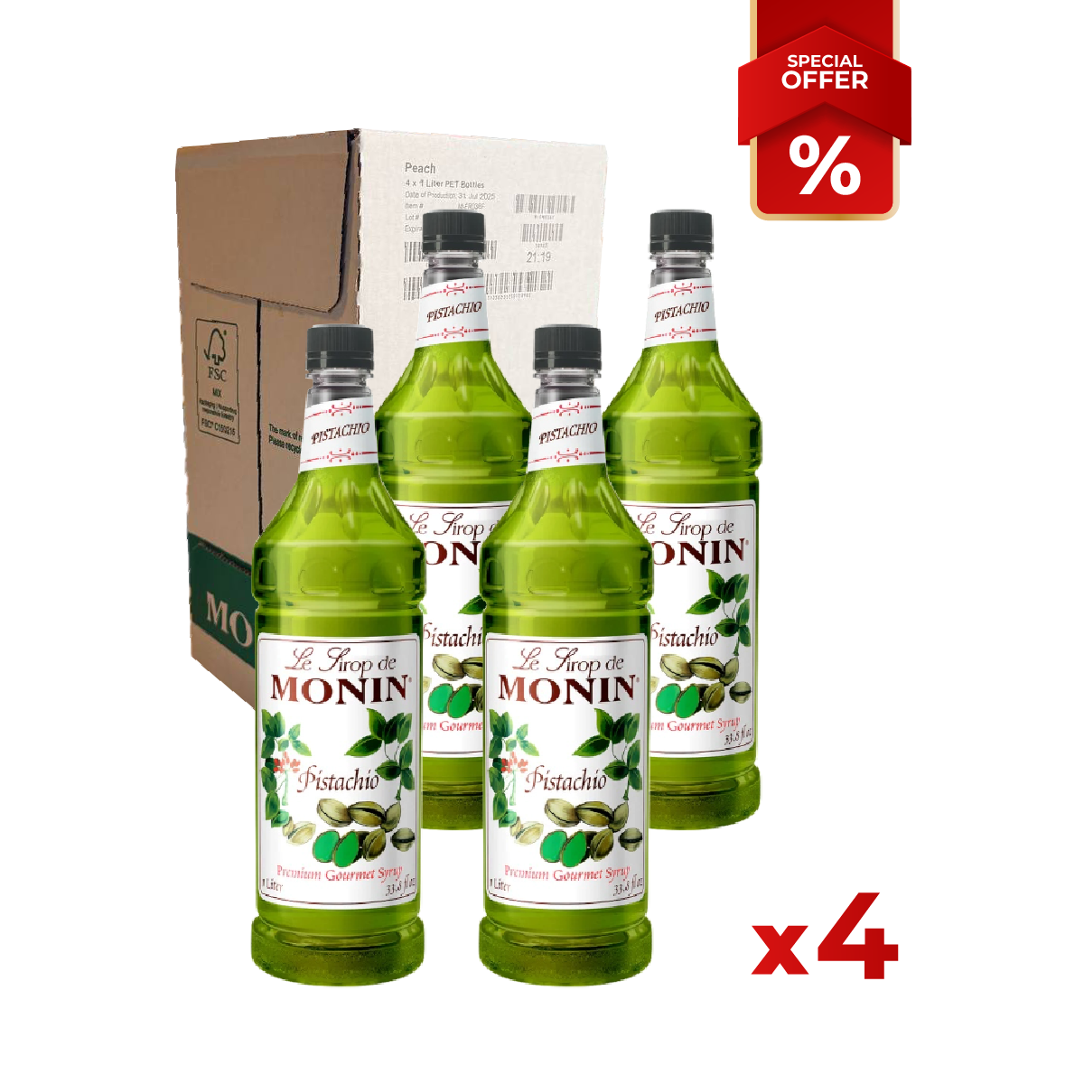 Pistachio Syrup MONIN 1L