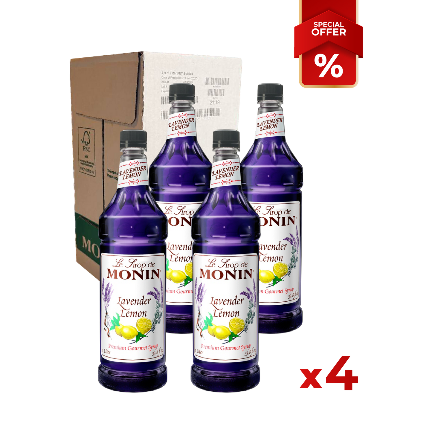 Sirop de Lavande au Citron MONIN 1L