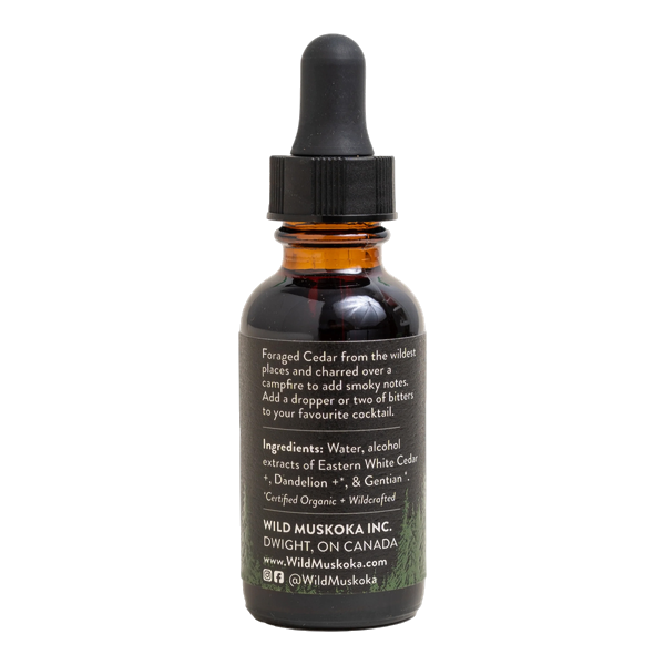 Charred Cedar (Forest Fire) Bitters WILD MUSKOKA, 30ml/1oz