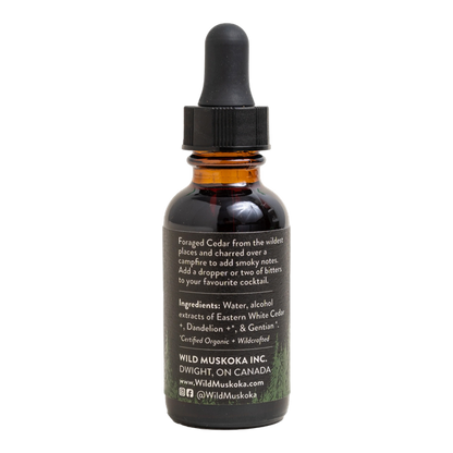 Charred Cedar (Forest Fire) Bitters WILD MUSKOKA, 30ml/1oz